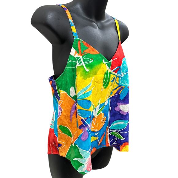 Vintage Jams World Vibrant Floral Tank - Picture 4 of 8